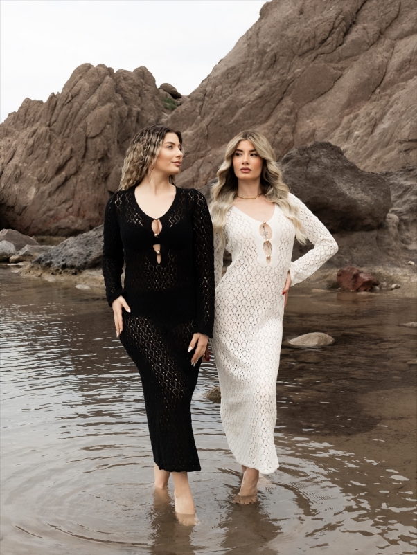 ΕΚΡΟΥ BEACHWEAR ΜΑΚΡΥ