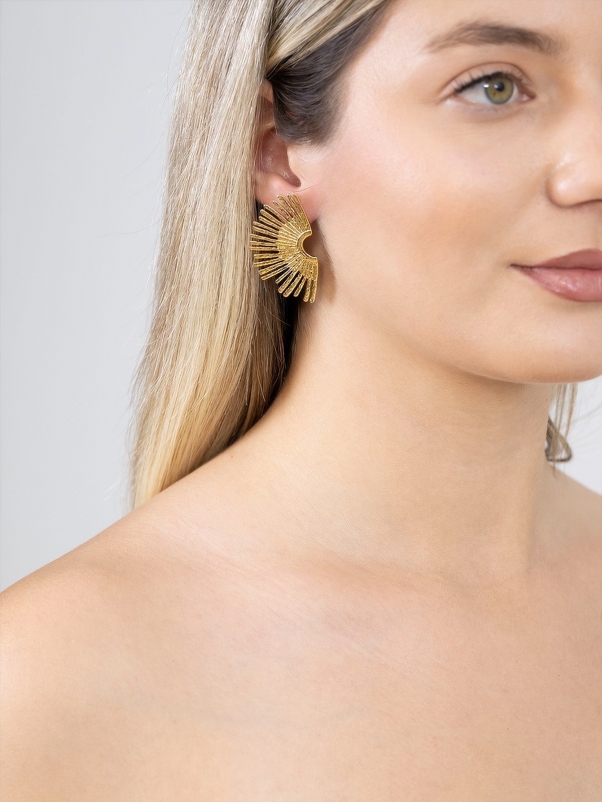 Golden Sunray Earrings