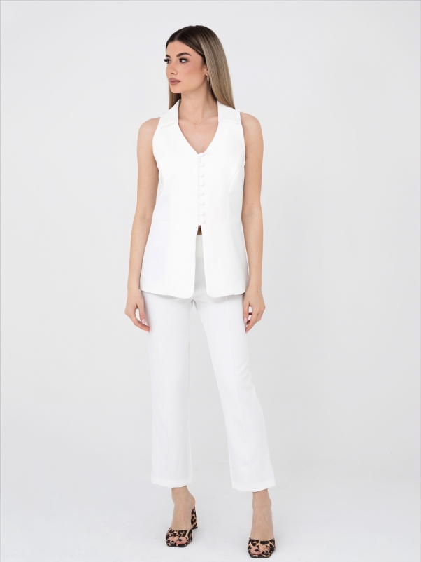 ΛΕΥΚΟ ΓΙΛΕΚΟ ΜΕ ΠΑΝΤΕΛΟΝΙ