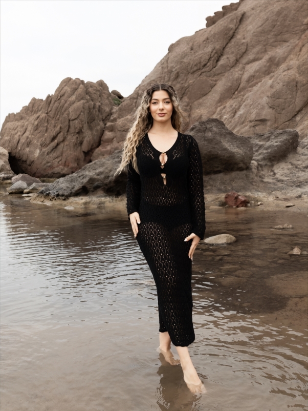 ΜΑΥΡΟ BEACHWEAR ΜΑΚΡΥ