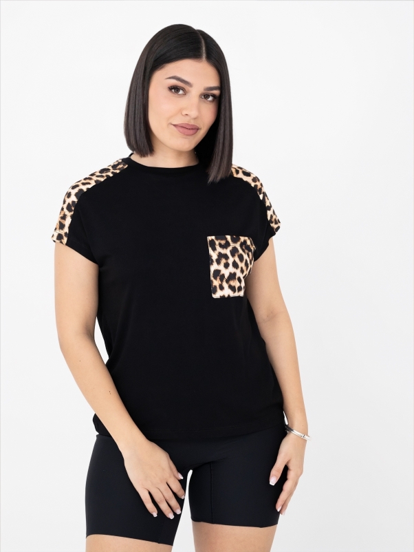 ΜΠΛΟΥΖΑΚΙ ΜΑΥΡΟ ΜΕ ΣΧΕΔΙΟ ΛΕΟΠΑΡ