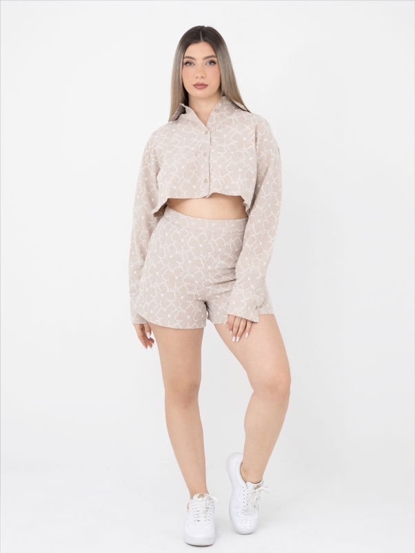 ΠΟΥΚΑΜΙΣΟ ΜΕ ΣΟΡΤΣ ΚΟΝΤΟ ΛΟΥΛΟΥΔΑΤΟ