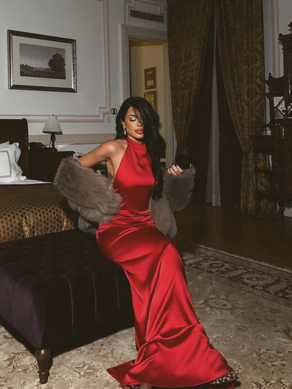 Scarlet Muse Satin Gown