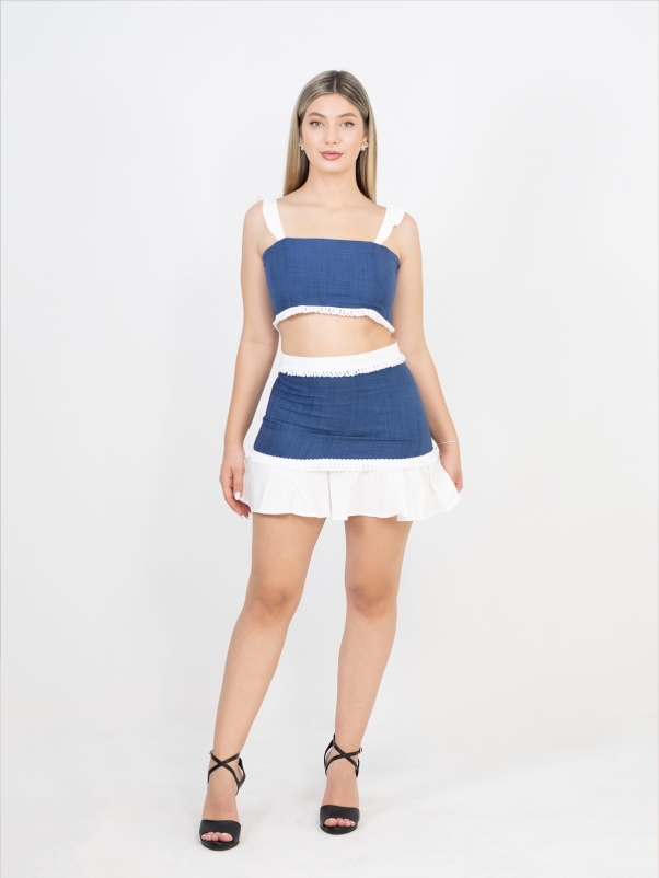 ΣΕΤ ΤΖΙΝ ΤΟΠ ΡΑΝΤΑΚΙ ΜΕ ΜΙΝΙ ΦΟΥΣΤΑ