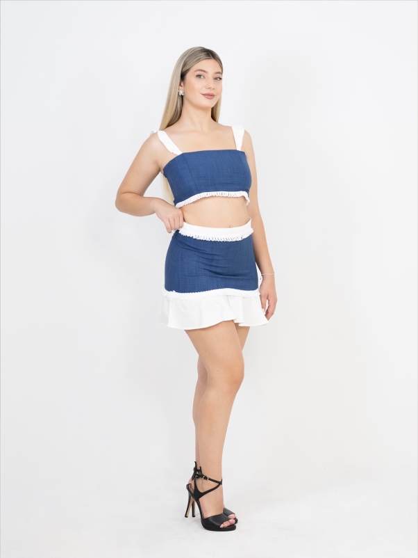 ΣΕΤ ΤΖΙΝ ΤΟΠ ΡΑΝΤΑΚΙ ΜΕ ΜΙΝΙ ΦΟΥΣΤΑ