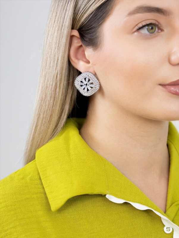 Silver Aurora Earrings