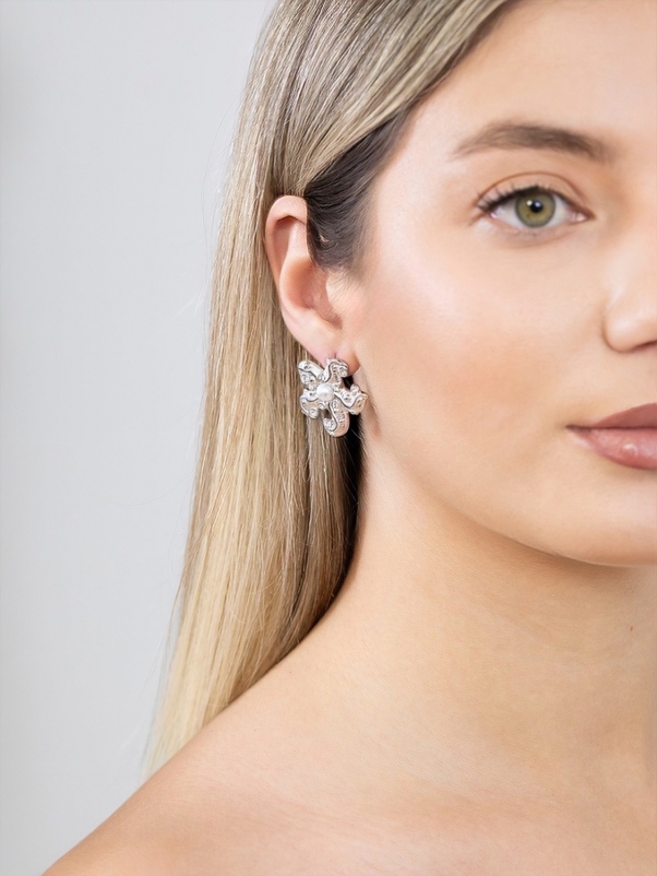 Silver Starshine Earrings