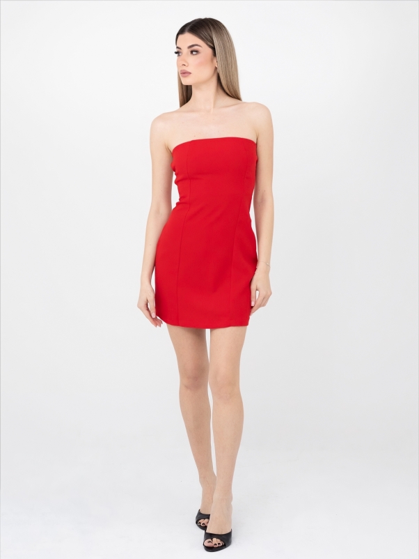 ΣΤΡΑΠΛΕΣ ΜΙΝΙ ΚΟΚΚΙΝΟ ΜΕ ΦΙΟΓΚΟΥΣ ΦΟΡΕΜΑ